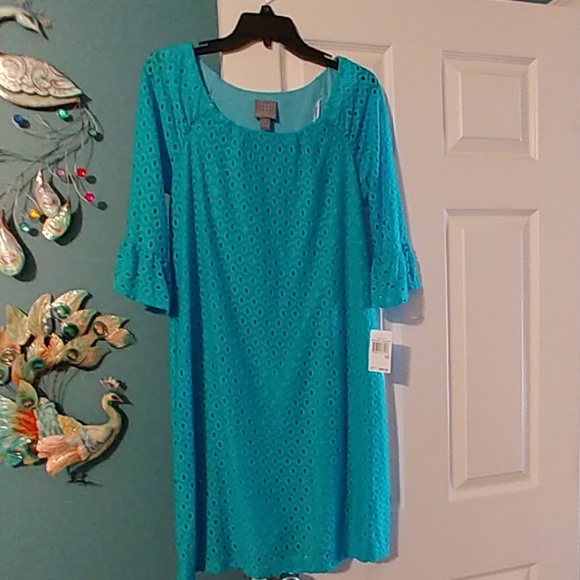 Rabbit Rabbit Rabbit Beautiful teal Dress - Picture 2 of 4